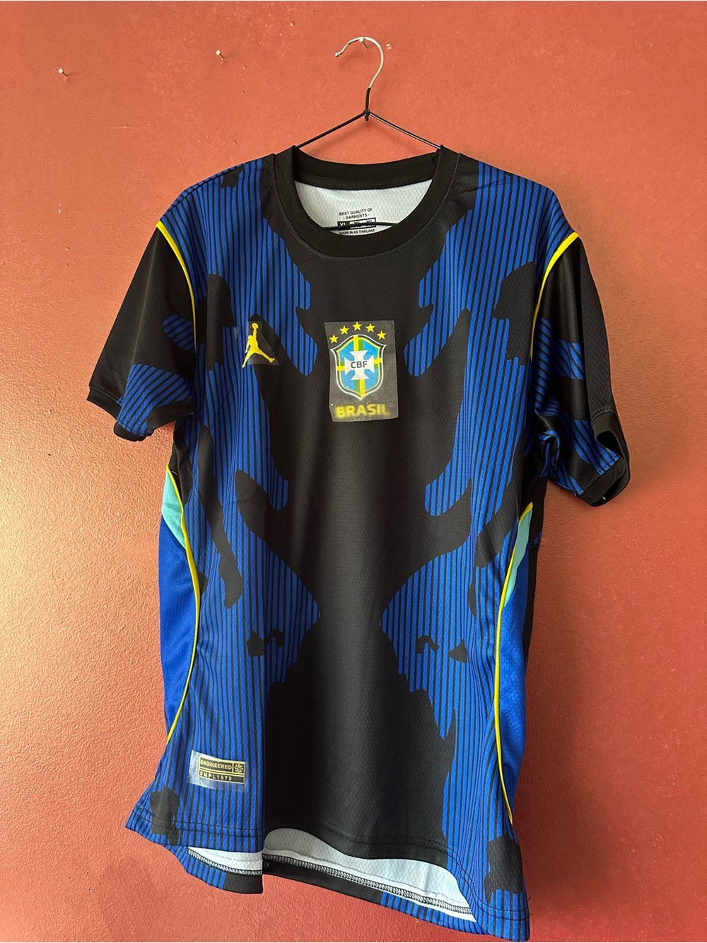 Brazil CBF Soccer Jersey - Blue & Black